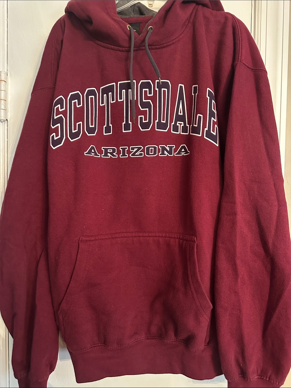 Maroon Scottsdale Arizona Hoodie Sweatshirt